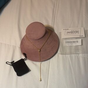 Swarovski Drop Necklace with Crystal Accent